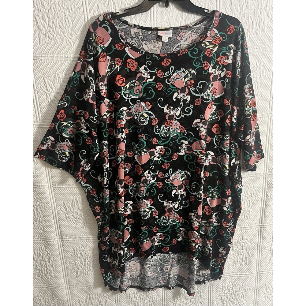 Lularoe Irma Top Shirt Size 2X 2XL Disney Queen